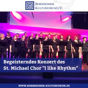 Begeisterndes Konzert des St. Michael Chor Waldorf in der Aula des Alexander-von-Humboldt-Gymnasiums "I like Rhythm"