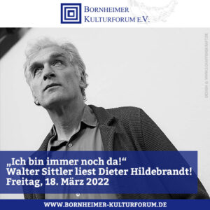 „Ich bin immer noch da!“ Walter Sittler liest Dieter Hildebrandt!