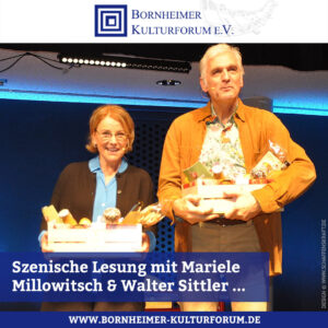Szenische Lesung mit Mariele Millowitsch & Walter Sittler nach dem Roman „Alte Liebe“ von Elke Heidenreich & Bernd Schröder