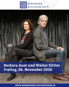 Barbara Auer und Walter Sittler beim Bornheimer Kulturforum